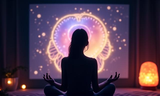 Birth Chart Color Meditation online workshop banner with calming hues